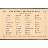 Liste des élève de ENI Rouen  promotion 1912-1915