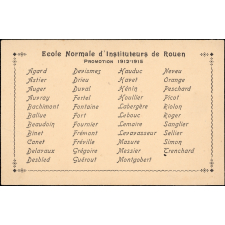 Liste des élève de ENI Rouen  promotion 1912-1915