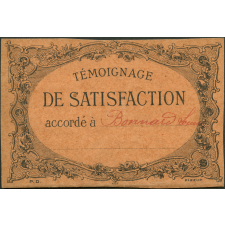 Témoignage de satisfaction accordé à Bonnard Louise