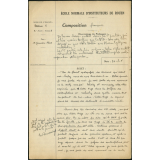 Composition française. École normale d'instituteurs de Rouen. 2e année. Année scolaire 1939-1940
