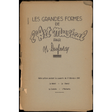 Les grandes formes de l'Art musical : notes prises pendant la causerie du 17 décembre 1943