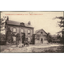 Touffreville-la-Corbeline par Yvetot : Mairie et Ecole de Garçons