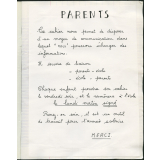 Cahier de liaison