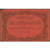 Témoignage de satisfaction accordé à Bonnard Louise le 25-5-17
