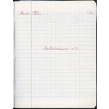 Cahier de mathématiques 2