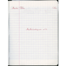 Cahier de mathématiques 2