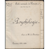 Cahier de psychologie