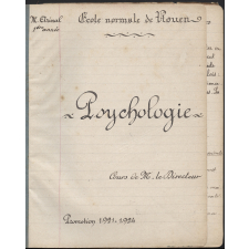 Cahier de psychologie