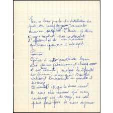 Brouillon de lettre de remerciement d'élèves
