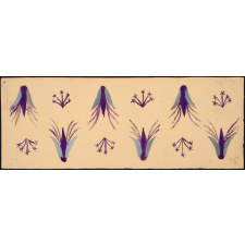 Motif floral stylisé