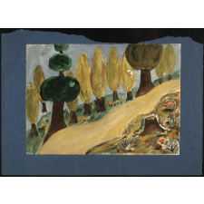 Impression d'automne - Dessin présenté au concours 1951 de l'UFOLEA