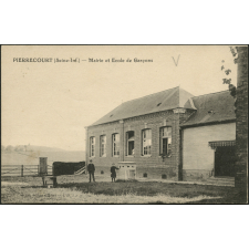 Pierrecourt : Mairie et Ecole de Garçons