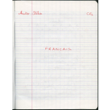 Cahier de français