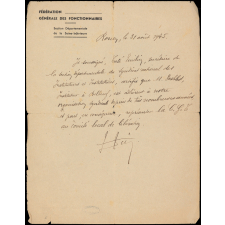 Lettre d'attestation