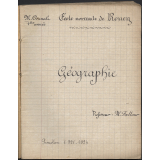 Cahier de géographie