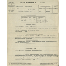 Bulletin d'inspection du 9 mars 1970