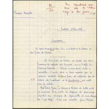 Devoir de français. Classe de seconde. Lycée Jeanne d'Arc à Rouen. Année scolaire 1955-56