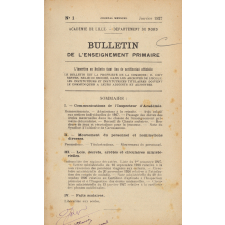 Bulletin de l'Enseignement primaire, Académie de Lille