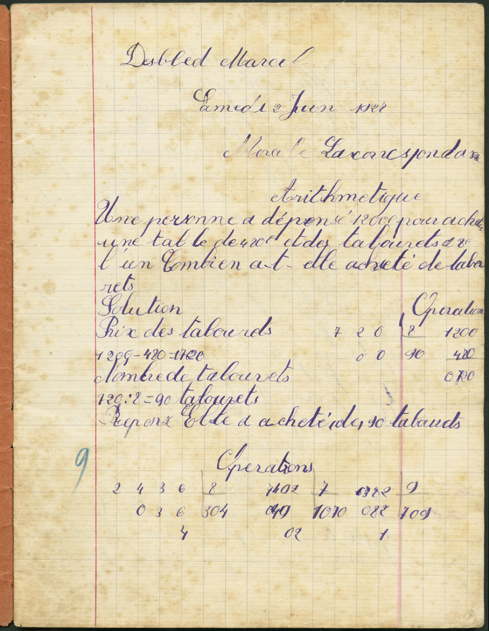 Cahier spécial de devoirs mensuels
