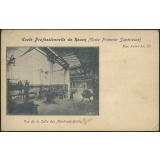 Ecole Professionnelle de Rouen (Ecole Primaire Supérieure) : Rue Saint-Lô, 22 - Vue de la Salle des Machines-Outils
