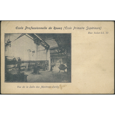Ecole Professionnelle de Rouen (Ecole Primaire Supérieure) : Rue Saint-Lô, 22 - Vue de la Salle des Machines-Outils