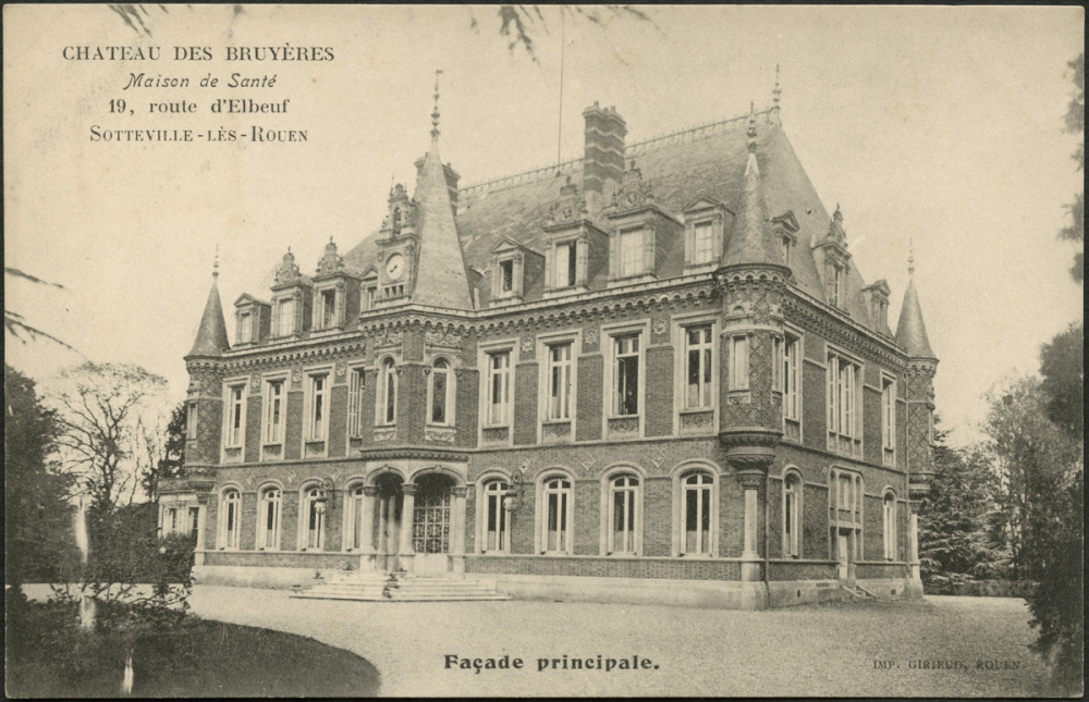 Chateau des Bruyères - 19, route d'Elbeuf, Sotteville-Lès-Rouen - Maison de Santé : Façade principale