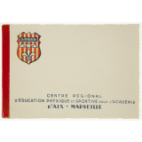 Carnet de 8 cartes postales Centre régional d'Education physique et sportive pour l'académie d'Aix-Marseille (C.R.E.P.S.)