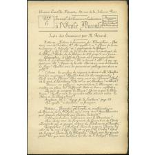 Journal des examens d'admission à l'Ecole Navale. Suite des examens par M. Bérard. 1899, partie G