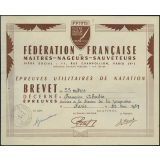 Fédération française des maîtres-nageurs-sauveteurs : brevet de 25 mètres