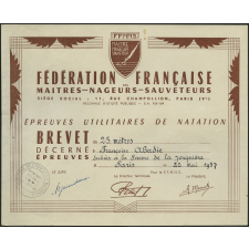 Fédération française des maîtres-nageurs-sauveteurs : brevet de 25 mètres