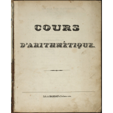 Cours d'arithmétique