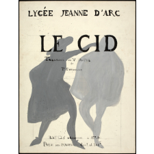 Modèle d'affiche pour une représentation scolaire du Cid