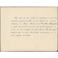 Lettre de remerciement d'élèves.