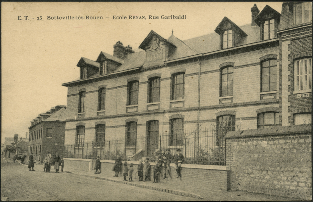 Sotteville-lès-Rouen : Ecole Renan, Rue Garibaldi