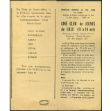 Ciné Club de Jeunes de Lille (11 à 18 ans)