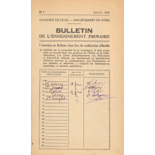 Bulletin de l'Enseignement primaire, Académie de Lille