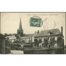 Ectot-L'Auber par Yerville : La Mairie et l'Eglise