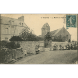 Octeville : La Mairie et l'Eglise