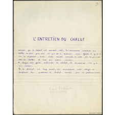 La grande pêche - Réalisation d'un numéro de la Bibliothèque de Travail par la classe de fin d'études de l'école Jules Ferry à Fécamp - L'entretien du chalut