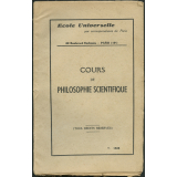 Cours de philosophie scientifique