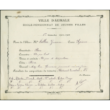 Bulletin trimestriel de Mlle Germaine Tallon. Cour supérieur
