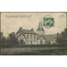 Environs de Saint-Valéry-en-Caux : Sainte-Colombe, la Mairie et l'Eglise