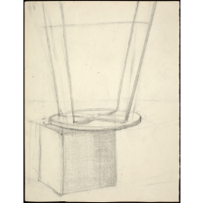 Cube posé sur un tabouret