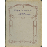 Cahier de rédactions. Année scolaire 1920-1921