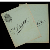 2 cahiers de dessin. Année scolaire 1918-1919