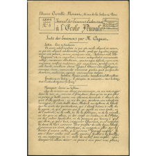 Journal des examens d'admission à l'Ecole Navale. Suite des examens par M. Cagnal. 1899, n°5