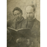 Verlaine en compagnie d'Alfred Spring, un de ses élèves à St. Aloysius College, Bournemouth.