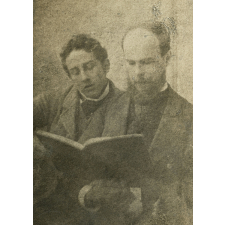 Verlaine en compagnie d'Alfred Spring, un de ses élèves à St. Aloysius College, Bournemouth.