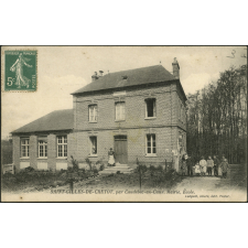 Saint-Gilles-de-Crétot, par Caudebec-en-Caux : Mairie, Ecole