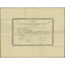 Brevet de capacité pour l'enseignement primaire de Louise Marguerite Tallon (institutrice - brevet élémentaire)
